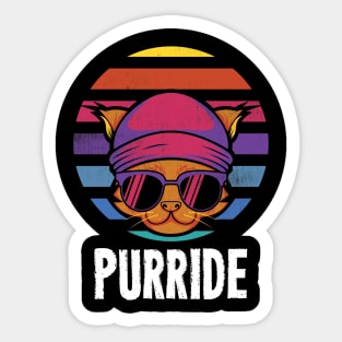 Purride - Retro Vintage Cat Sticker